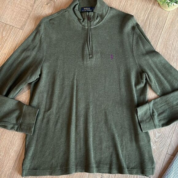 ((2 PIECE)) POLO RALPH LAUREN MENS SHIRT AND SWEATER BUNDLE SIZE MEDIUM - Picture 5 of 7